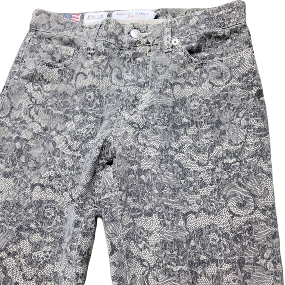 Fabrizio Gianni Stretch Floral Skinny Jeans - Picture 2 of 8